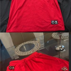 Chrome Hearts Red Athletic Shorts